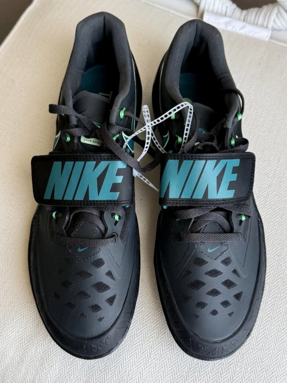 NWOB Nike Zoom Rotational 6 Track Field Throwing Shoes Men's Black Spruce FZ 8.5